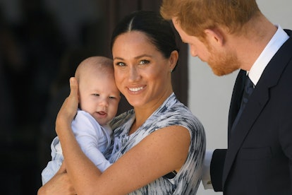 CAPE TOWN, SOUTH AFRICA - SEPTEMBER 25: Prince Harry, Duke of Sussex and Meghan, Duchess of Sussex a...