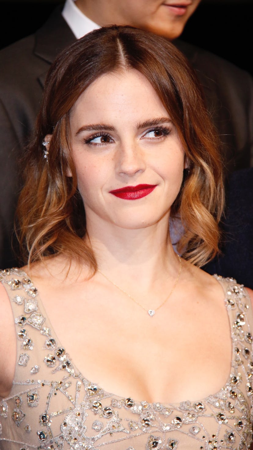 SHANGHAI, CHINA - FEBRUARY 27: British actress Emma Watson attends the premiere of American directo...