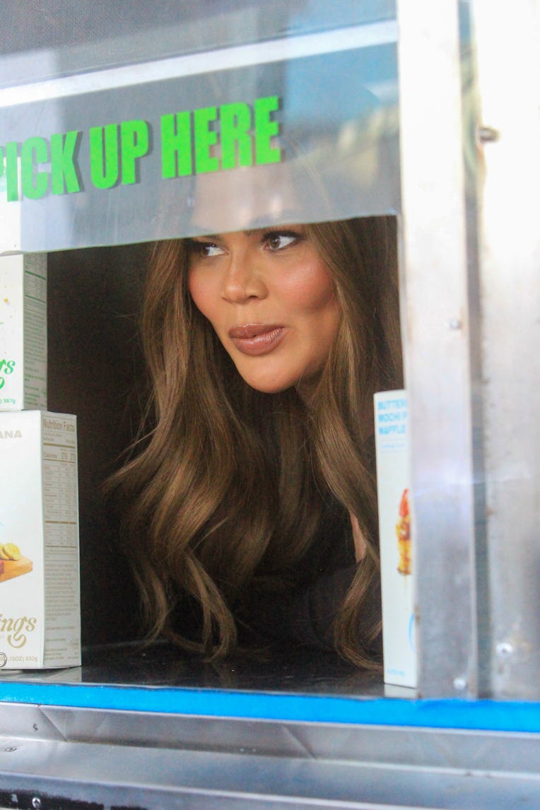 LOS ANGELES, CA - OCTOBER 25: Chrissy Teigen is seen on October 25, 2022 in Los Angeles, California....