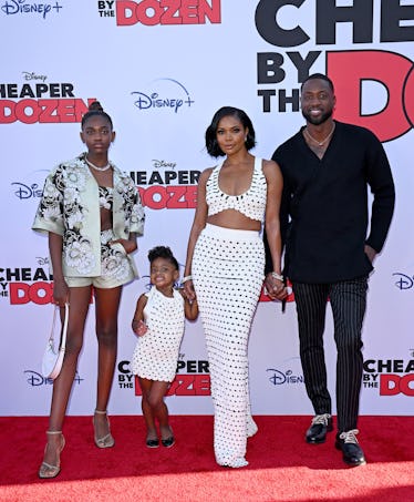 LOS ANGELES, CALIFORNIA - MARCH 16: (L-R) Zaya Wade, Kaavia James Union Wade, Gabrielle Union, and D...