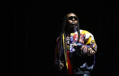 ATLANTA, GEORGIA - OCTOBER 08: Takeoff performs onstage during Day 1 of the 2022 ONE MusicFest at C...