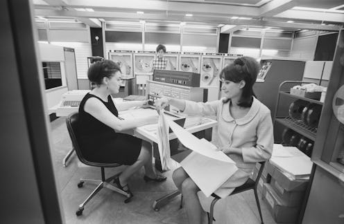 Two employees of Operation Match in 1965.