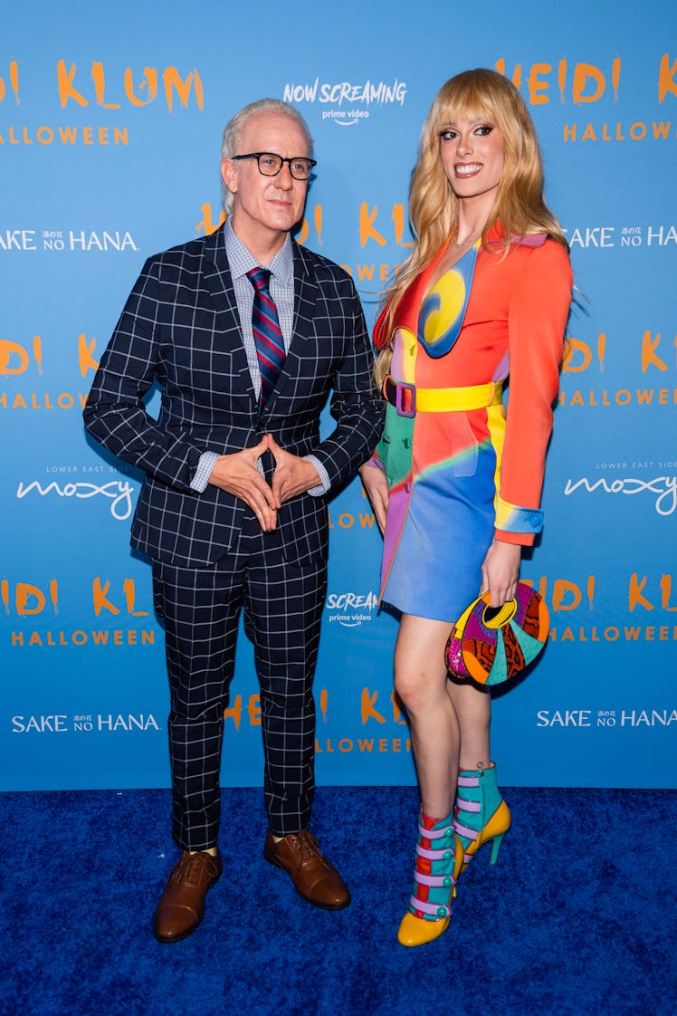 Jeremy Scott and Gigi Goode attend Heidi Klum's 21st Annual Halloween Party 