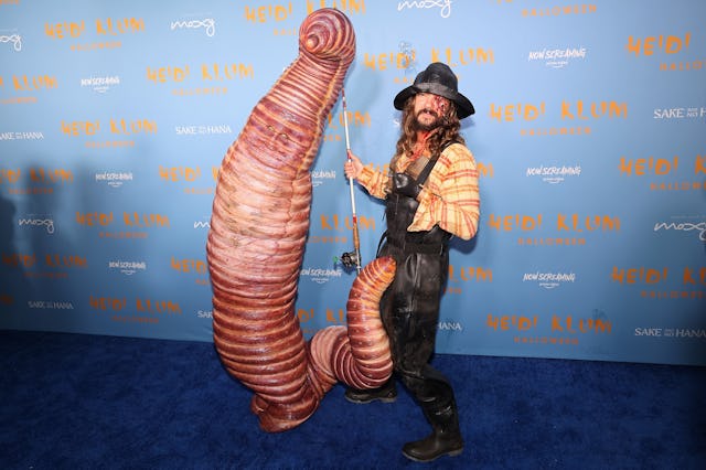 Heidi Klum and Tom Kaulitz attend Heidi Klum's 2022 Hallowe'en Party at Cathedrale at Moxy Hotel on ...