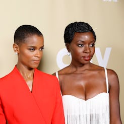 LOS ANGELES, CALIFORNIA - OCTOBER 29: Lupita Nyong'o, Letitia Wright, Danai Gurira attend the 2022 E...
