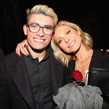 Michael Consuelos and his mom Kelly Ripa. Watch Kelly react to finding out Michael was voted one of ...
