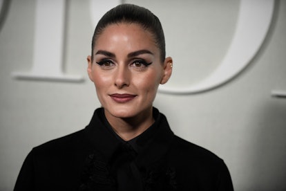 French actress Olivia Palermo arrives to attend the Dior Spring-Summer 2023 fashion show as part of ...