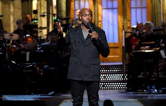 SATURDAY NIGHT LIVE -- "Dave Chappelle" Episode 1710 -- Pictured: Host Dave Chappelle during the mon...