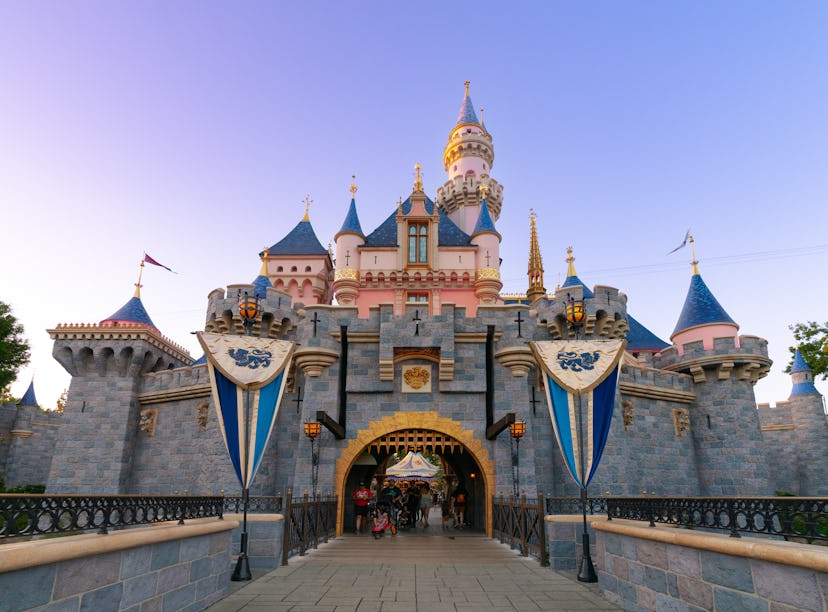 Sleeping Beauty Castle at Disneyland is near one of Disneyland's most iconic attractions, which is g...