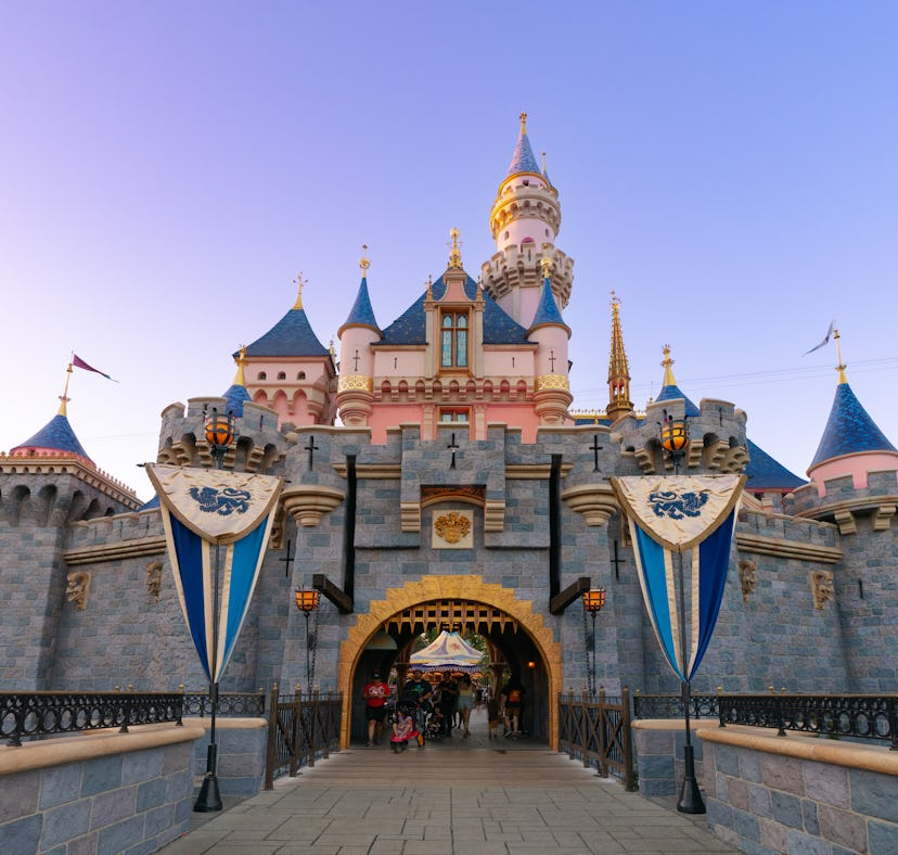 Sleeping Beauty Castle at Disneyland is near one of Disneyland's most iconic attractions, which is g...