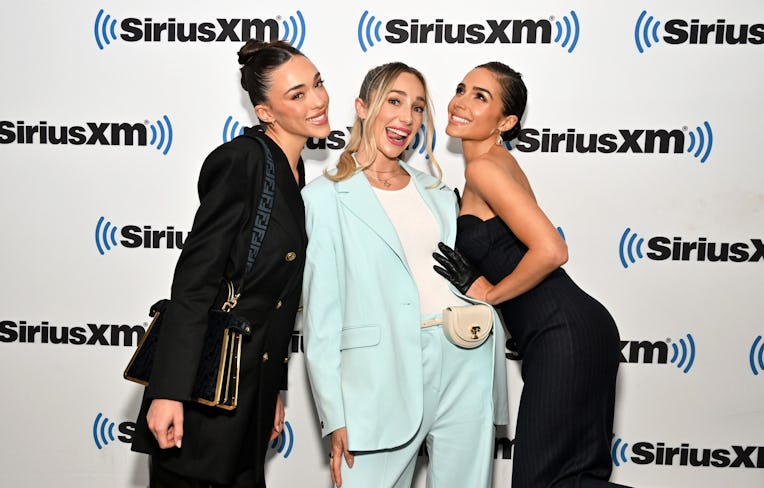 NEW YORK, NEW YORK - NOVEMBER 08: (EXCLUSIVE COVERAGE) (L-R) Sophia Culpo, Aurora Culpo and Olivia C...
