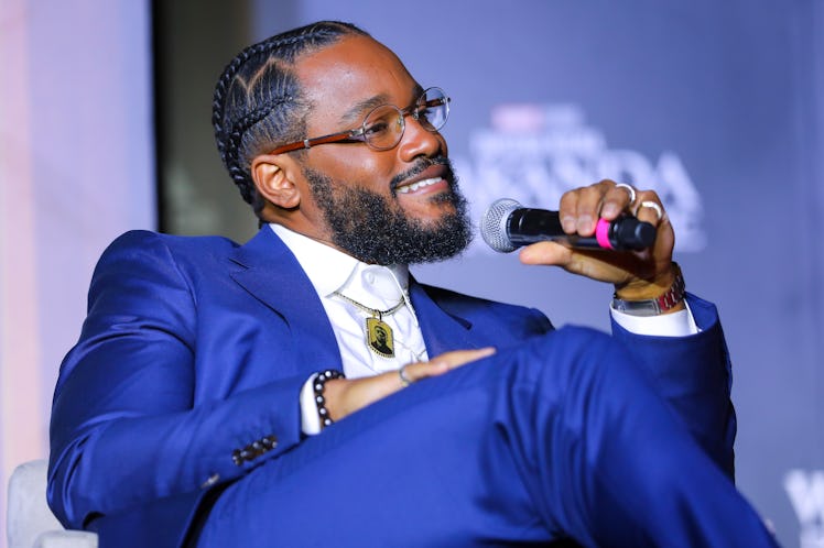 MEXICO CITY, MEXICO - NOVEMBER 09: Director Ryan Coogler speaks during the "Black Panther: Wakanda F...