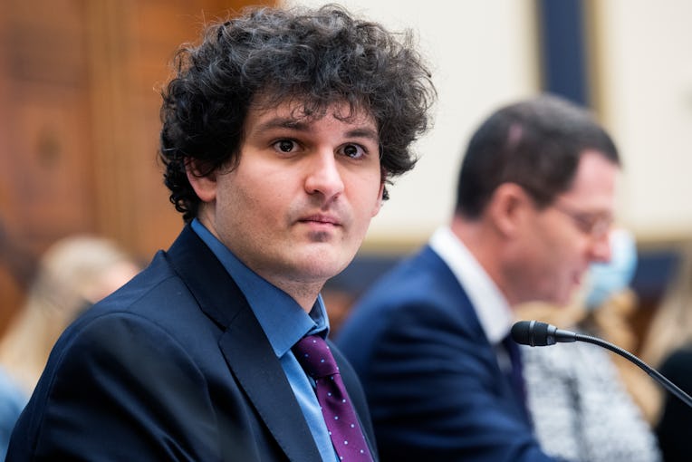UNITED STATES - DECEMBER 8: Sam Bankman-Fried, founder and CEO of FTX, testifies during the House Fi...