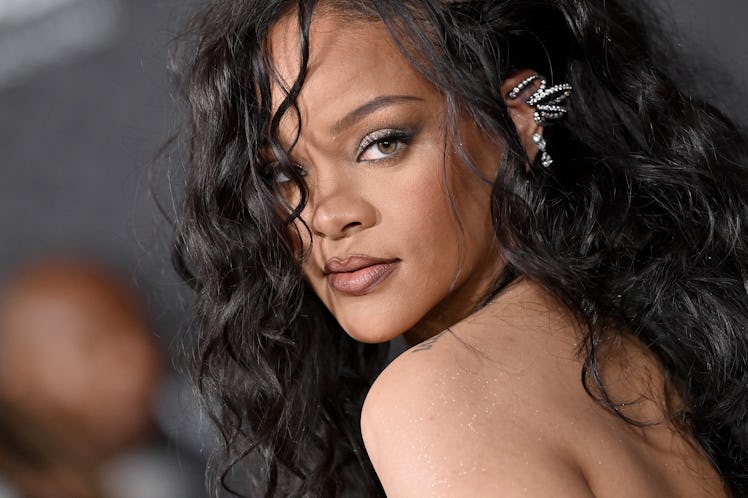 HOLLYWOOD, CALIFORNIA - OCTOBER 26: Rihanna attends Marvel Studios' "Black Panther 2: Wakanda Foreve...