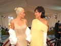 Kris Jenner, who called in Marilyn Monroe's dress, and Kim Kardashian are seen at the 2022 Met Gala