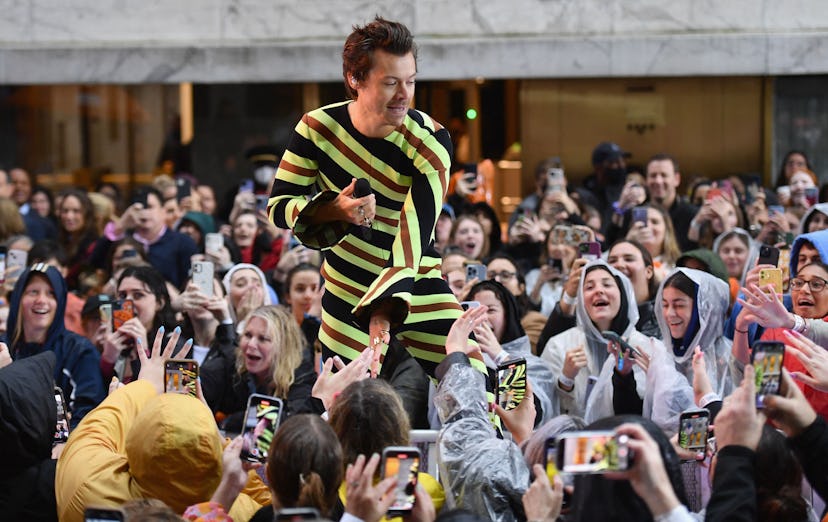 Harry Styles performs on NBC's "Today" morning television show in New York City on May 19, 2022. (Ph...