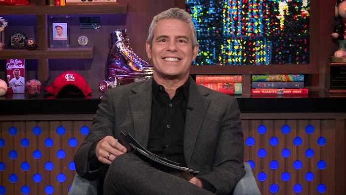 WATCH WHAT HAPPENS LIVE WITH ANDY COHEN -- Episode 19181 -- Pictured in this screen grab: Andy Cohen...