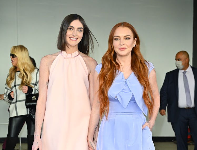 NEW YORK, NEW YORK - NOVEMBER 10: Aliana Lohan and Lindsay Lohan visit "The Drew Barrymore Show" at ...