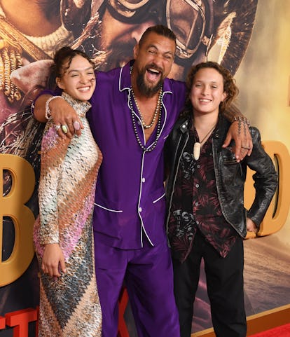 CENTURY CITY, CALIFORNIA - NOVEMBER 09: (M) Jason Momoa, daughter Lola Momoa and son Nakoa-Wolf Momo...