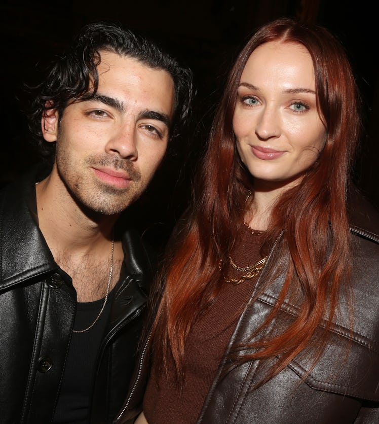 NEW YORK, NEW YORK - OCTOBER 20: Joe Jonas and Sophie Turner pose at the opening night of the play "...