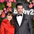 Zooey Deschanel and Jonathan Scott attend the 2022 Baby2Baby Gala presented by Paul Mitchell at Paci...