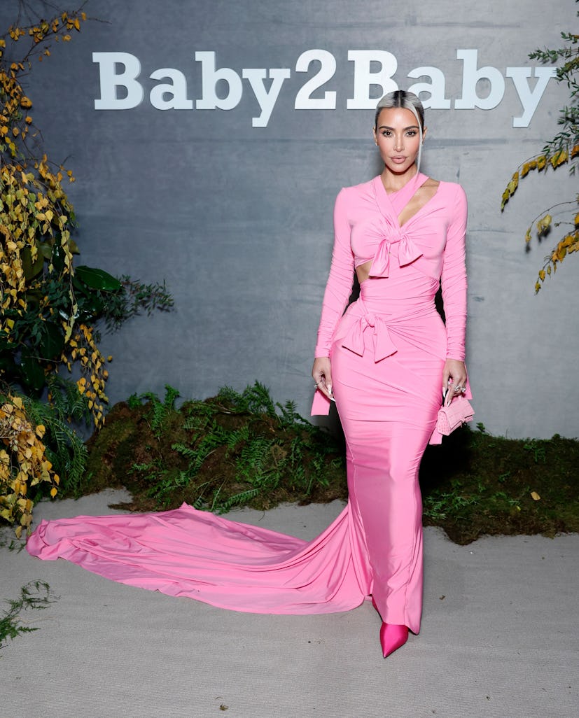 Kim Kardashian wearing Balenciaga to the 2022 Baby2Baby Gala.