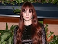 Sophie Turner, wearing velvet, attends  the 2022 Women of the Year Awards on November 01, 2022 in Ne...