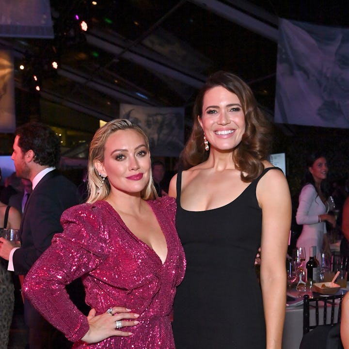 WEST HOLLYWOOD, CALIFORNIA - NOVEMBER 13: (L-R) Hilary Duff and Mandy Moore attend the Baby2Baby 10-...