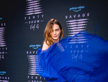 SIMI VALLEY, CALIFORNIA - NOVEMBER 09: In this image released on November 9, Cara Delevingne attends...