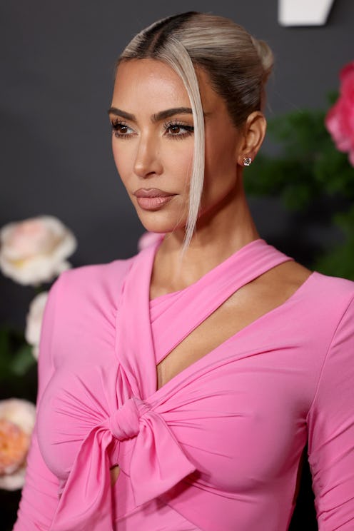 Kim Kardashian attended the 2022 Baby2Baby Gala with stiletto nails with white French tips (which we...