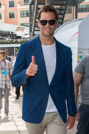 MONTE-CARLO, MONACO - MAY 27: Tom Brady is seen during the Monaco Formula One Grand Prix at Circuit...