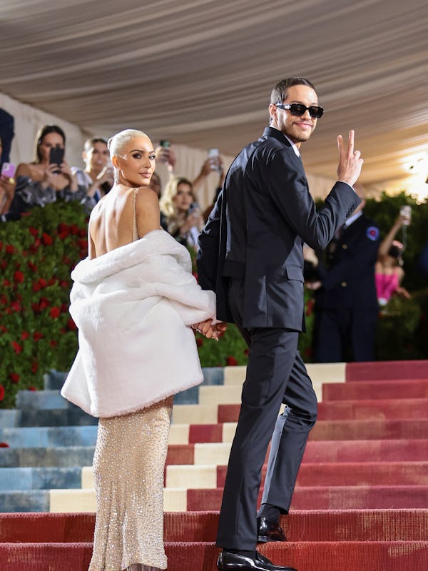 Kim Kardashian and Pete Davidson at the 2022 Met Gala.