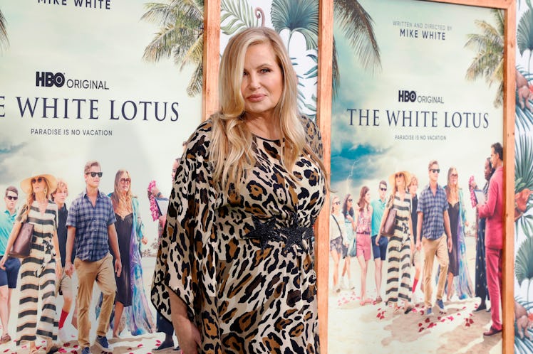 Jennifer Coolidge, whose zodiac sign is Virgo, attends the 'White Lotus' premiere.