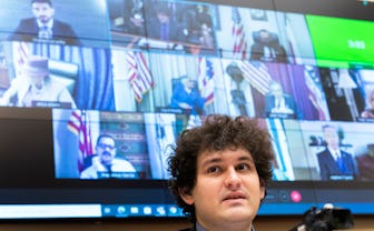 UNITED STATES - DECEMBER 8: Sam Bankman-Fried, founder and CEO of FTX, testifies during the House Fi...