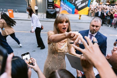 Toronto, Ont. - September 09: Taylor Swift greets fans before her conversation at Toronto Internati...