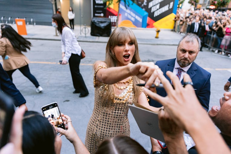 Toronto, Ont. -  September 09: Taylor Swift greets fans before her conversation at Toronto Internati...