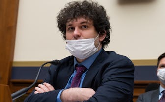 UNITED STATES - DECEMBER 8: Sam Bankman-Fried, founder and CEO of FTX, testifies during the House Fi...