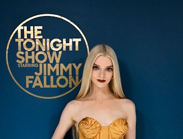 THE TONIGHT SHOW STARRING JIMMY FALLON -- Episode 1747 -- Pictured: Actress Anya Taylor-Joy poses ba...