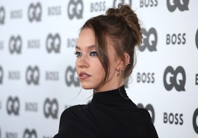 Sydney Sweeney wearing custom LaQuan Smith at the 2022 GQ Men of the Year Awards.