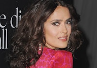 Salma Hayek voluminous curls 2014