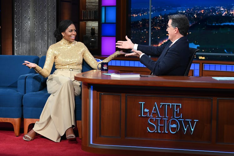 The Late Show with Stephen Colbert and guest First Lady Michelle Obama 