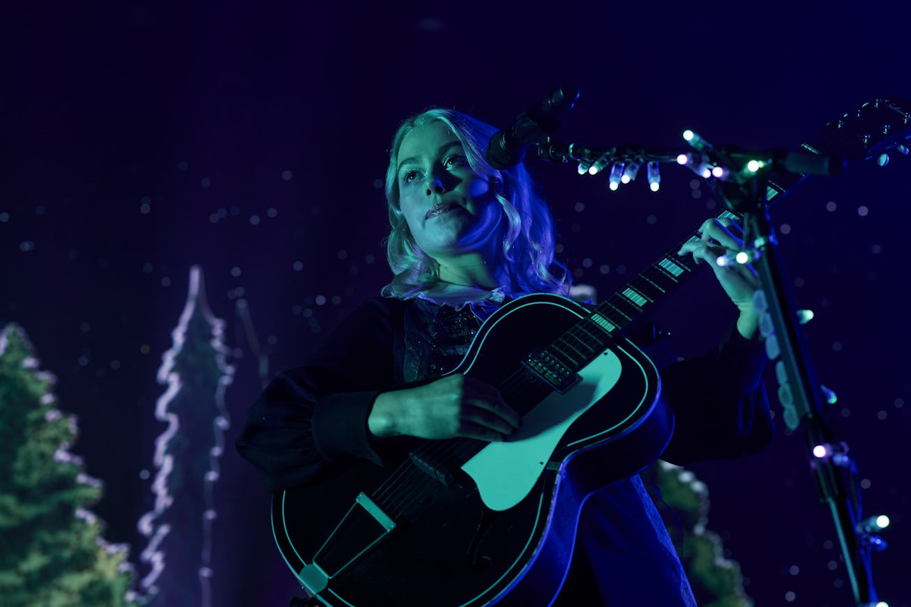 Phoebe Bridgers performs at the Greek Theatre on October 22, 2021 in Los Angeles, California. (Photo...