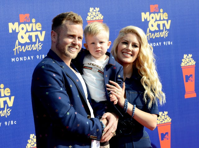 Spencer Pratt, Heidi Montag and Gunner Pratt arrive for the 2019 MTV Movie And TV Awards held at Bar...