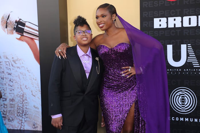 David Otunga Jr. and Jennifer Hudson attend the Los Angeles Premiere Of MGM's "Respect" at Regency ...