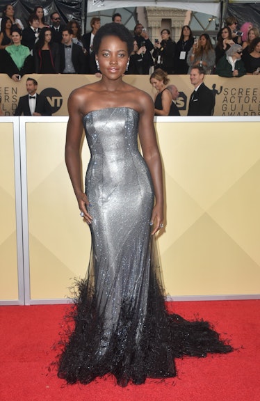 Actress Lupita Nyong'o arrives for the 24th Annual Screen Actors Guild Awards 