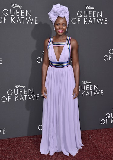 Lupita Nyong'o arrives at the premiere of Disney's 'Queen of Katwe' 