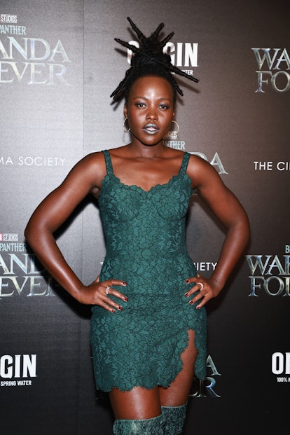 NEW YORK, NEW YORK - NOVEMBER 01: Lupita Nyong'o attends Marvel Studio's "Black Panther: Wakanda For...