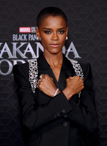 Letitia Wright attends Marvel Studios' "Black Panther: Wakanda Forever" premiere 