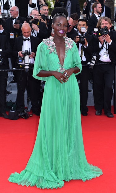 Lupita Nyong'o arrives for the screening of the film "La Tete Haute (Standing Tall)" 