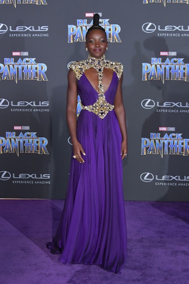 Lupita Nyong'o attends the premiere of Disney and Marvel's 'Black Panther' 